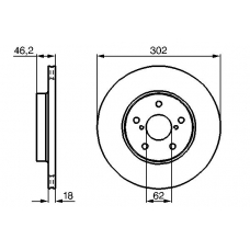 0 986 478 490 BOSCH Тормозной диск