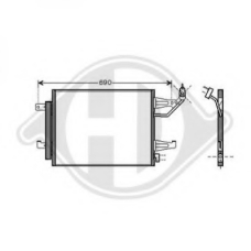 8580700 DIEDERICHS Конденсатор, кондиционер