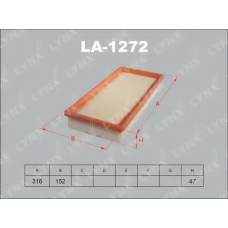 LA-1272 LYNX Фильтр воздушный