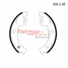 MG 504 METZGER Комплект тормозных колодок