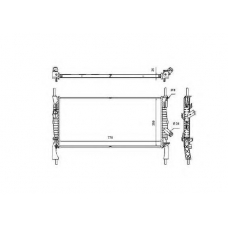 53746 NRF Радиатор, охлаждение двигателя