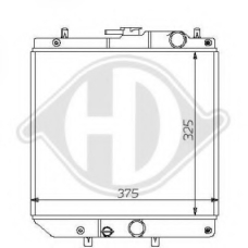 8108110 DIEDERICHS Радиатор, охлаждение двигателя