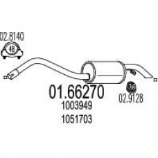 01.66270 MTS Глушитель выхлопных газов конечный