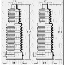BSG3195 BORG & BECK Пыльник, рулевое управление