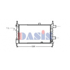 150620N AKS DASIS Радиатор, охлаждение двигателя
