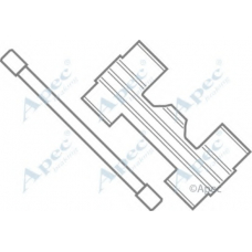 KIT515 APEC Комплектующие, тормозные колодки