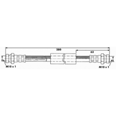 FBH6570 FIRST LINE Тормозной шланг