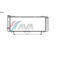 JE2001 AVA Радиатор, охлаждение двигателя