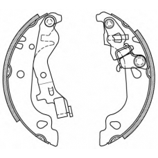 BSA2043.00 OPEN PARTS Комплект тормозных колодок