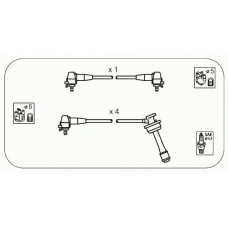 JP223 JANMOR Комплект проводов зажигания
