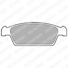 LP1100 DELPHI Комплект тормозных колодок, дисковый тормоз