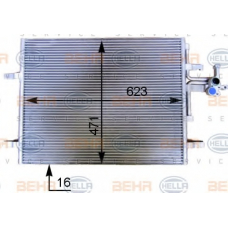 8FC 351 343-141 HELLA Конденсатор, кондиционер