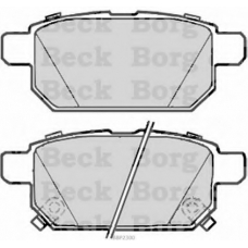 BBP2300 BORG & BECK Комплект тормозных колодок, дисковый тормоз