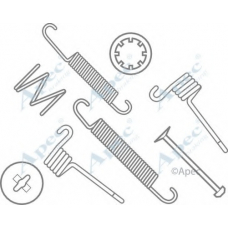 KIT620 APEC Комплектующие, тормозная колодка