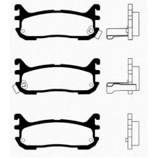 J PP-391AF JAPANPARTS Комплект тормозных колодок, дисковый тормоз