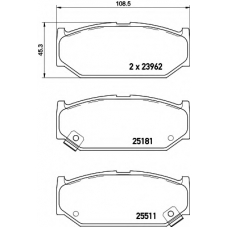 8DB 355 021-121 HELLA PAGID Комплект тормозных колодок, дисковый тормоз