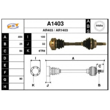 A1403 SNRA Приводной вал