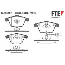 BL1993A2 FTE Комплект тормозных колодок, дисковый тормоз
