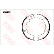 GS7231 TRW Комплект тормозных колодок