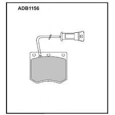 ADB1156 Allied Nippon Тормозные колодки