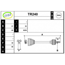 TR240 SERA Приводной вал