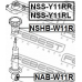 NAB-W11R FEBEST Втулка, амортизатор