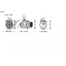 TOK003 AVA Компрессор, кондиционер