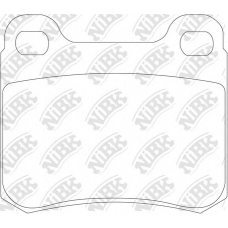 PN0005 NiBK Комплект тормозных колодок, дисковый тормоз
