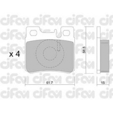 822-203-0 CIFAM Комплект тормозных колодок, дисковый тормоз