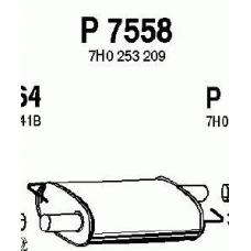 P7558 FENNO Средний глушитель выхлопных газов