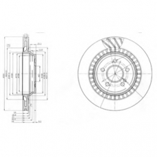 BG4144 DELPHI Тормозной диск