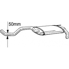 233-399 BOSAL Глушитель выхлопных газов конечный