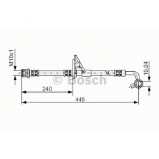 1 987 481 318 BOSCH Тормозной шланг