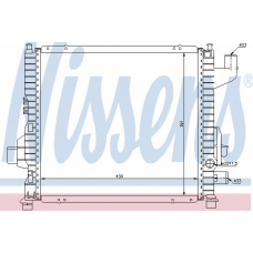 63837A NISSENS Радиатор, охлаждение двигателя