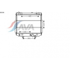 JE2038 AVA Радиатор, охлаждение двигателя