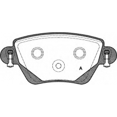 BPA0777.00 OPEN PARTS Комплект тормозных колодок, дисковый тормоз