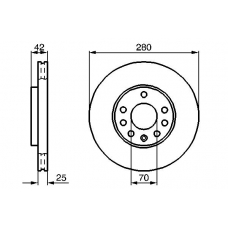 0 986 478 883 BOSCH Тормозной диск