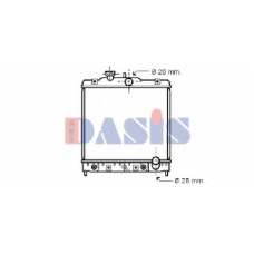 100720N AKS DASIS Радиатор, охлаждение двигателя