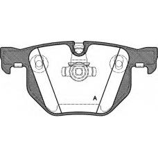 BPA0381.60 OPEN PARTS Комплект тормозных колодок, дисковый тормоз