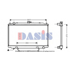 070056N AKS DASIS Радиатор, охлаждение двигателя