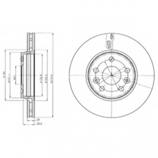 BG4317 DELPHI Тормозной диск