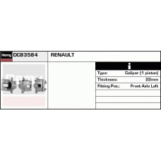 DC83584 DELCO REMY Тормозной суппорт