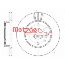 6110317 METZGER Тормозной диск