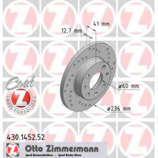 430.1452.52 ZIMMERMANN Тормозной диск