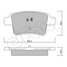 822-801-0 CIFAM Комплект тормозных колодок, дисковый тормоз