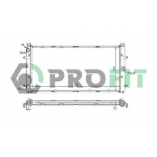 PR 9567A1 PROFIT Радиатор, охлаждение двигателя