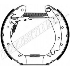 6184 TRUSTING Комплект тормозных колодок