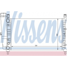 61838 NISSENS Радиатор, охлаждение двигателя