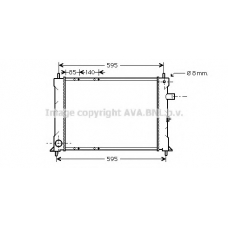AU2155 AVA Радиатор, охлаждение двигателя