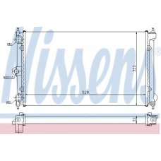 651731 NISSENS Радиатор, охлаждение двигателя